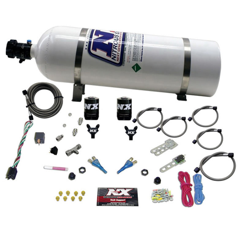 Nitrous Express GM TBI Nitrous Kit (50-125HP) w/15lb Bottle Nitrous Systems Nitrous Express