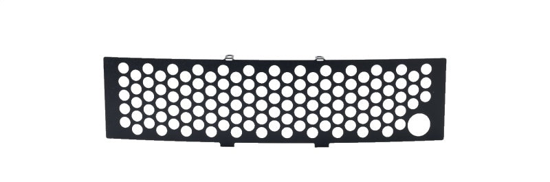 Putco 11-14 Ford F-150 - EcoBoost Bumper Grille Inserts - Black SS Punch w/ Heater Plug Opening Grilles Putco