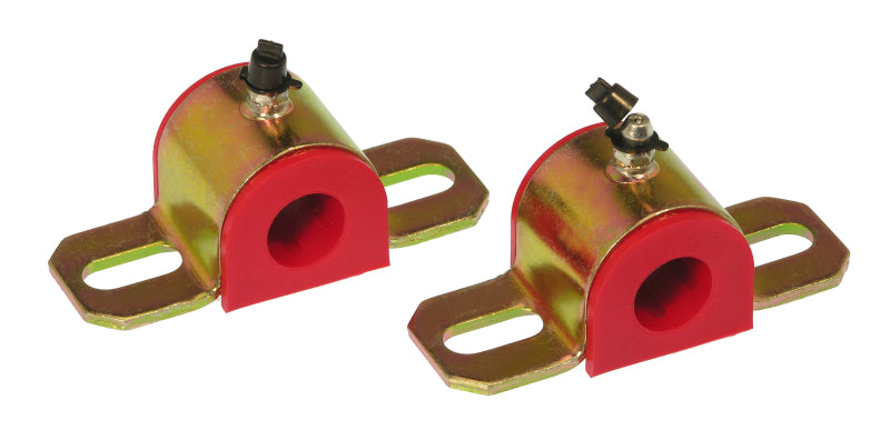Prothane Universal Greasable Sway Bar Bushings - 18MM - Type A Bracket - Red Sway Bar Bushings Prothane