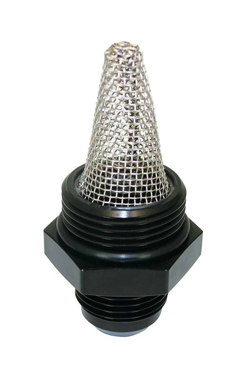 Moroso Oil Filter Fitting -12An to -16An w/External Screen - Single Fittings Moroso