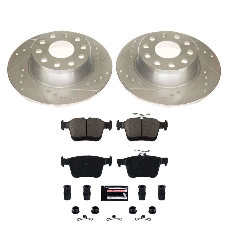 Power Stop 2019 Volkswagen Jetta Rear Z23 Evolution Sport Brake Kit Brake Kits - Performance D&S PowerStop