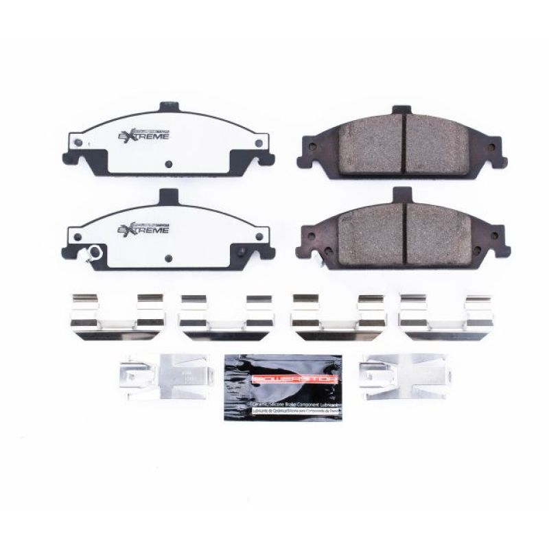 Power Stop 04-05 Chevrolet Classic Front Z26 Extreme Street Brake Pads w/Hardware Brake Pads - Performance PowerStop