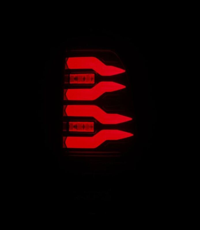 AlphaRex 97-03 Ford F150 / 99-16 Ford F250/F350/F450/F550 LUXX-Series LED Tail Lights - Black/Red Tail Lights AlphaRex