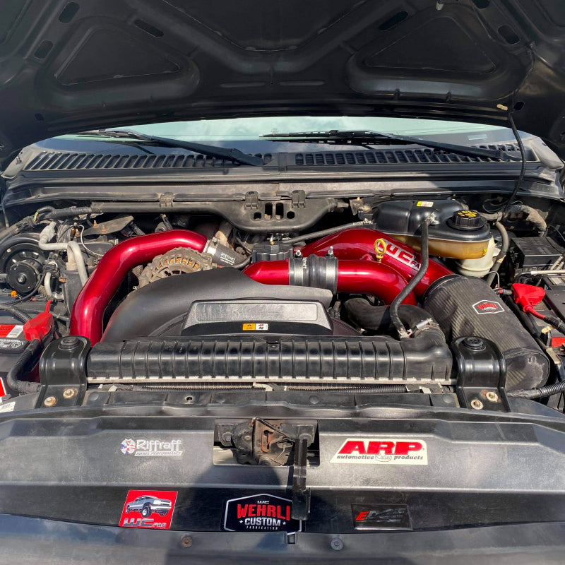 Wehrli 03-07 Ford 6.0L Powerstroke 4in Intake Kit - Bronze Chrome Cold Air Intakes Wehrli