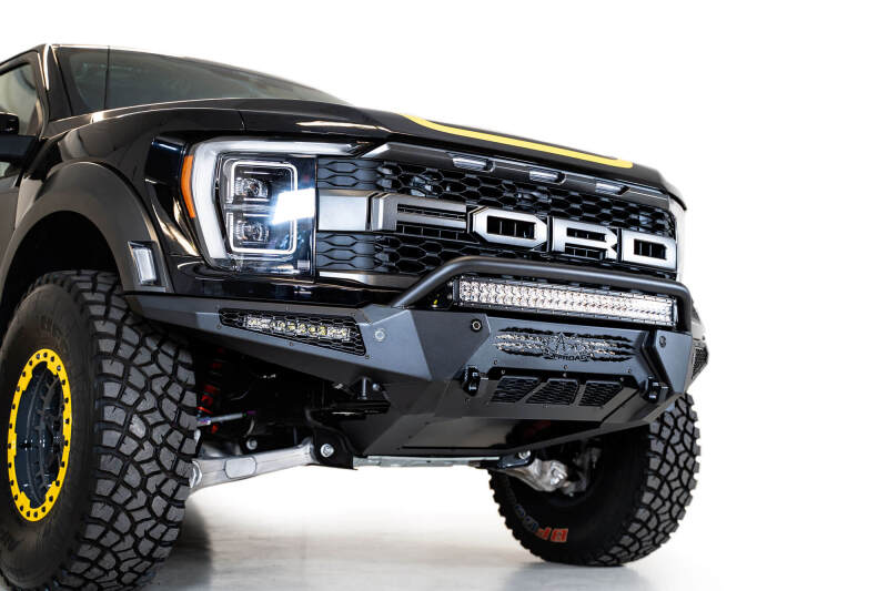 Addictive Desert Designs 21-22 Ford Raptor HoneyBadger Front Bumper Bumpers - Steel Addictive Desert Designs