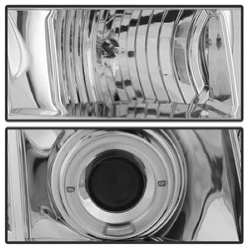 Spyder GMC Yukon 07-14/GMC Yukon XL 07-14 Projector Headlights LED Halo LED Chrome PRO-YD-GY07-HL-C Headlights SPYDER