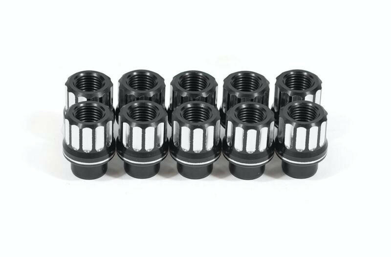 BMR 05-14 Ford Mustang Lug Nut Kit 5/8-18 RH Flange 12-pt Aluminum Set of 10 Lug Nuts BMR Suspension