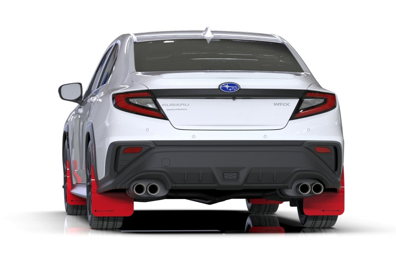 Rally Armor 22-25 Subaru WRX Red UR Mud Flap w/Black Logo Mud Flaps Rally Armor