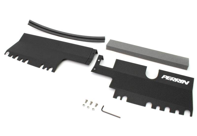 PERRIN 15-21 Subaru WRX/STI Radiator Shroud (Without OEM Intake Scoop) - Black Radiator Shrouds Perrin Performance