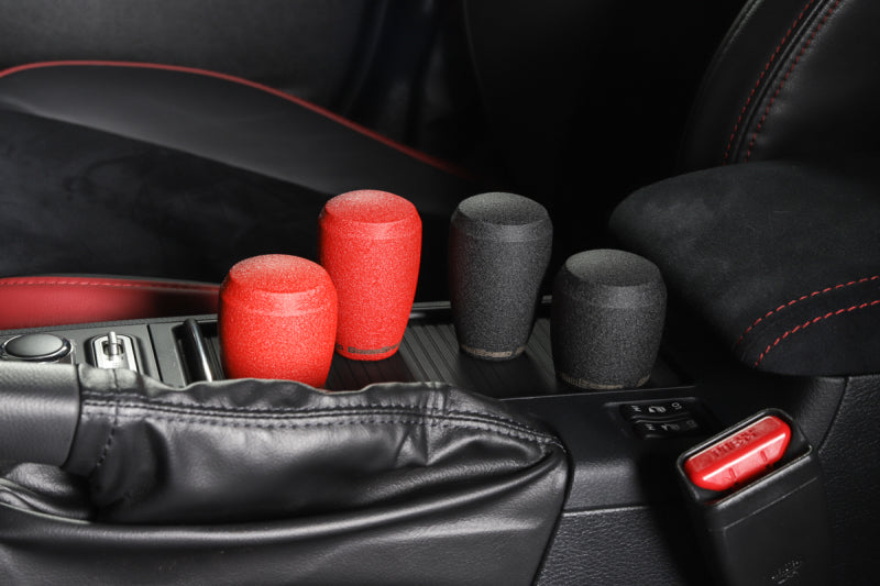 GrimmSpeed Stubby Shift Knob Stainless Steel Red - M12x1.25 Shift Knobs GrimmSpeed