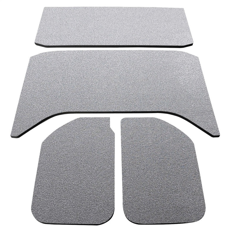 DEI 11-18 Jeep Wrangler JK 4-Door Boom Mat Headliner - 4 Piece - Gray Hard Top Accessories DEI