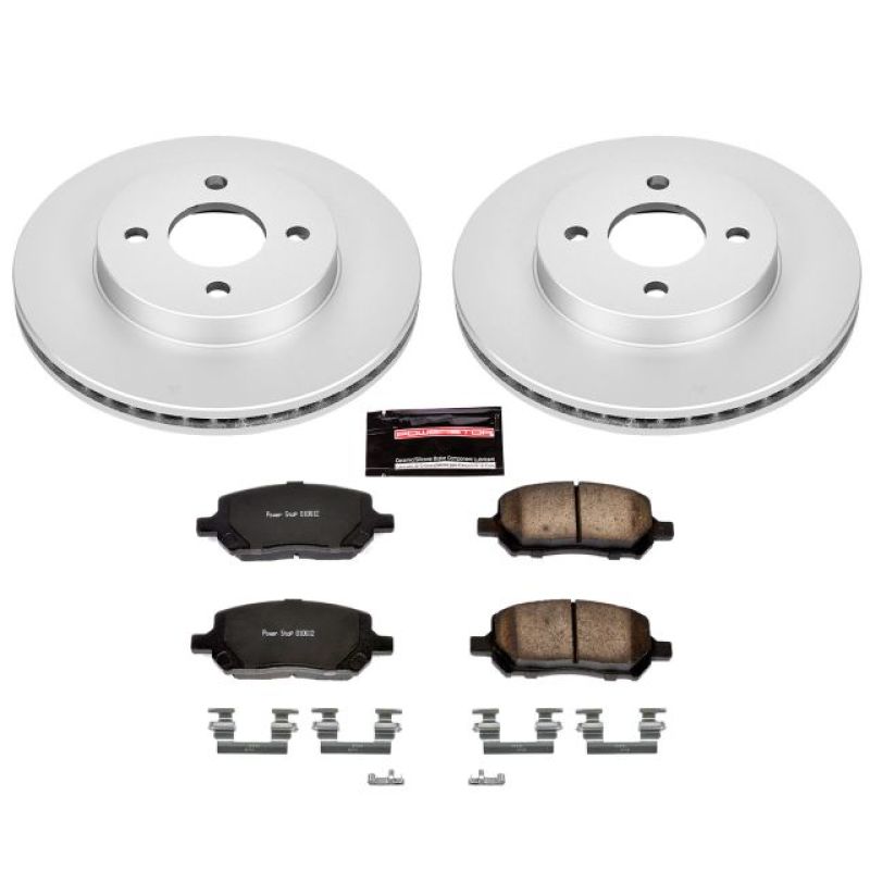 Power Stop 05-10 Chevrolet Cobalt Front Z17 Evolution Geomet Coated Brake Kit Brake Kits - Performance Blank PowerStop