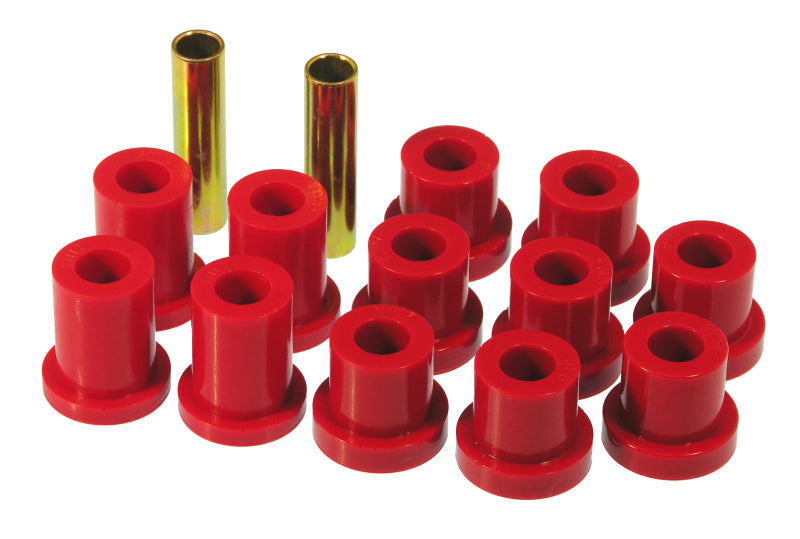 Prothane 56-57 Chevy Full Rear Spring Bushings - Red Bushing Kits Prothane