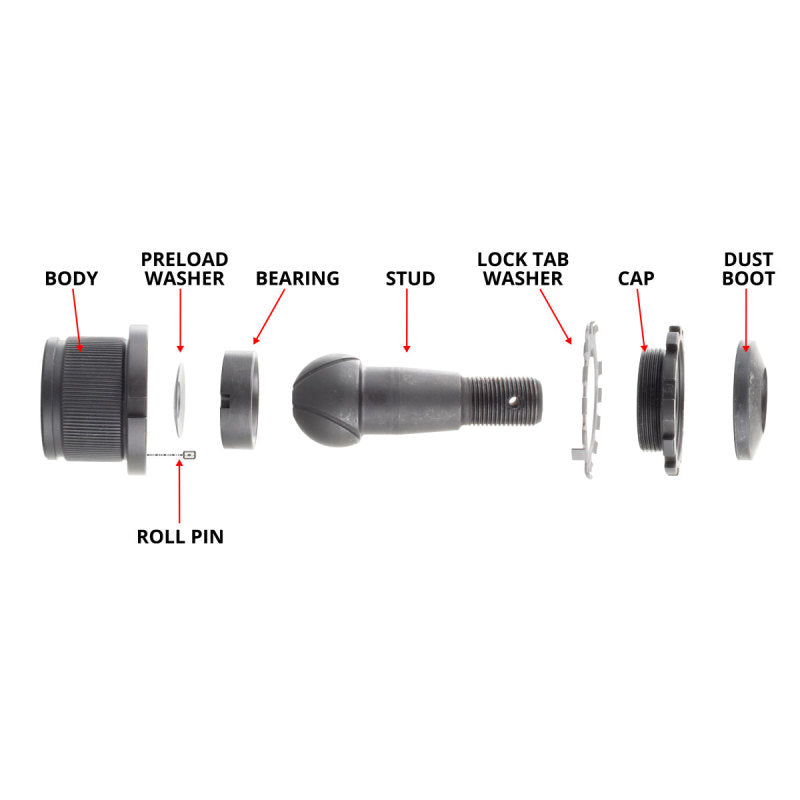 Synergy Jeep JK/WJ HD Non-Knurled Adjustable Ball Joint Kit Ball Joints Synergy Mfg