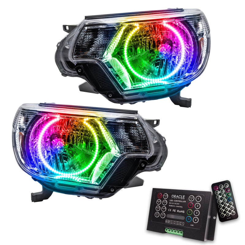 Oracle 12-15 Toyota Tacoma SMD HL - ColorSHIFT w/ 2.0 Controller Headlights ORACLE Lighting
