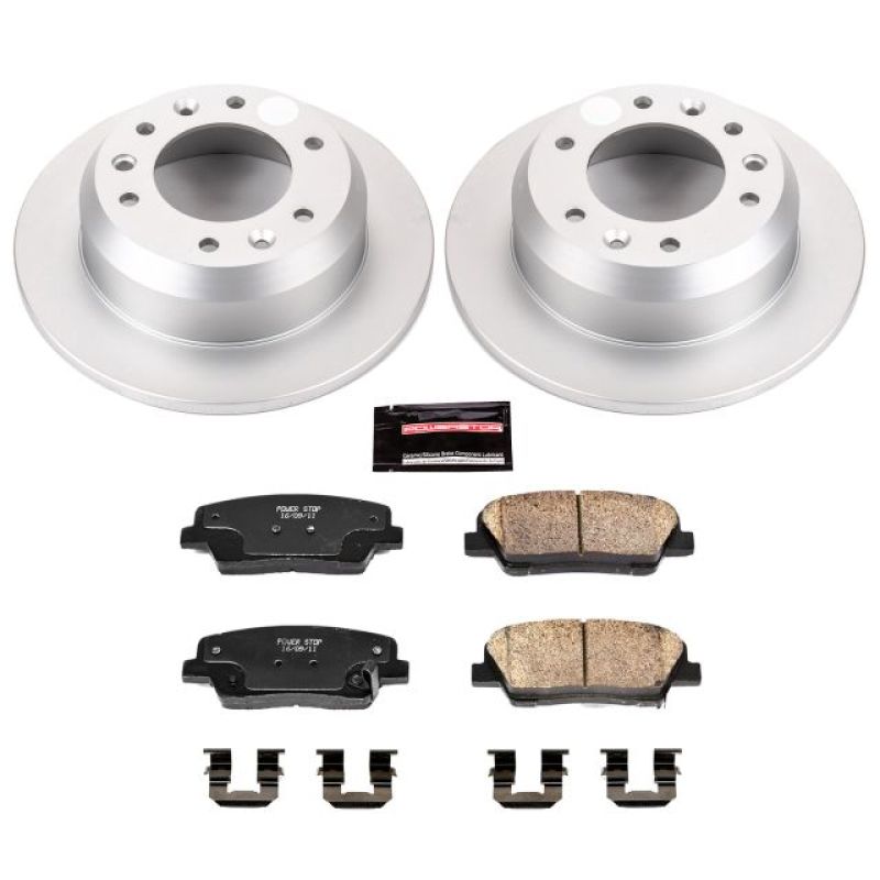 Power Stop 07-08 Hyundai Entourage Rear Z17 Evolution Geomet Coated Brake Kit Brake Kits - Performance Blank PowerStop