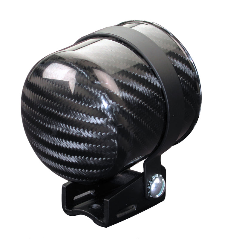 Autometer 52mm Pedestal Gauge Mount w/ Carbon Fiber Cup Gauge Pods AutoMeter