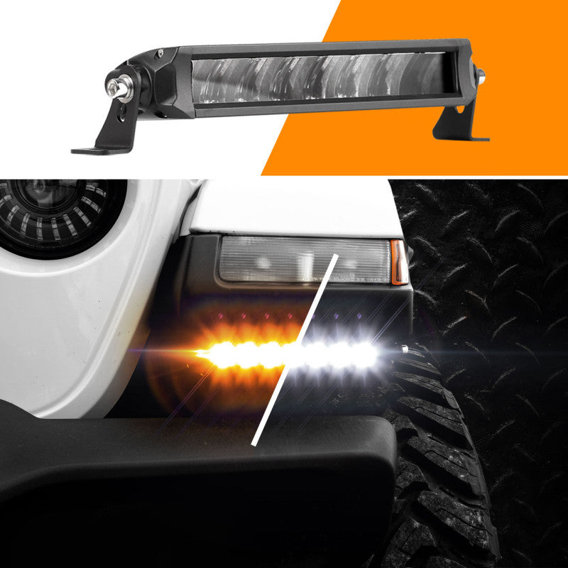 XK Glow Razor Light Bar Fog+Strobe No Wire & Switch 6in Light Accessories and Wiring XKGLOW