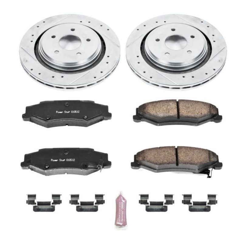 Power Stop 06-09 Cadillac XLR Rear Z23 Evolution Sport Brake Kit Brake Kits - Performance D&S PowerStop