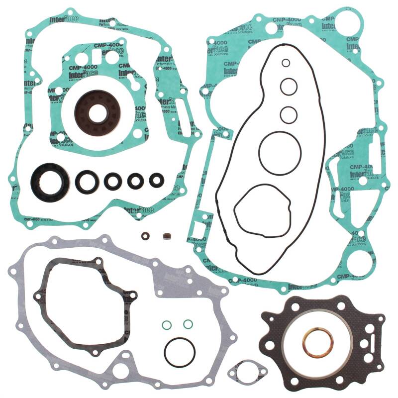 Vertex Gaskets 98-01 Honda TRX450ES Complete Gasket Kit w/ Oil Seals Engine Hardware Vertex Pistons