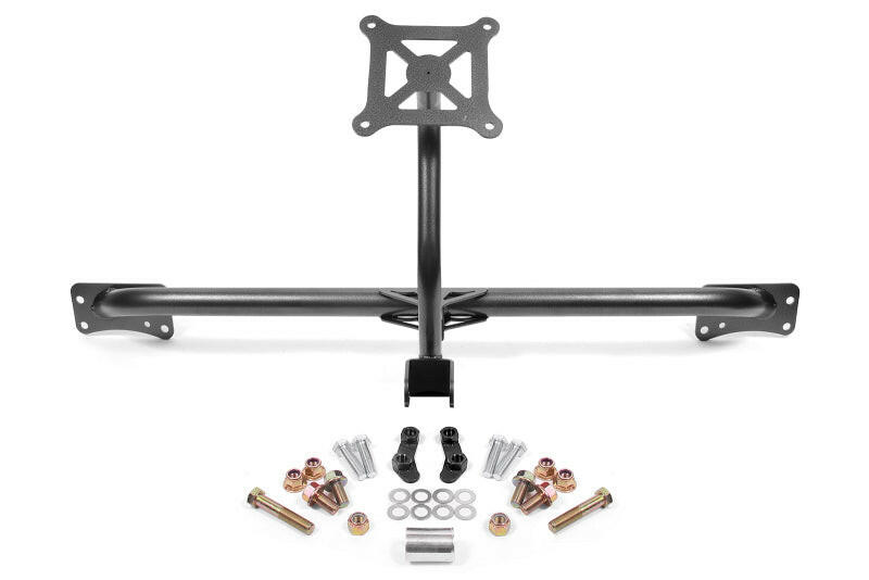 BMR 2015-2019 Ford Mustang Bolt-On Parachute Mount - Black Hammertone Brackets BMR Suspension