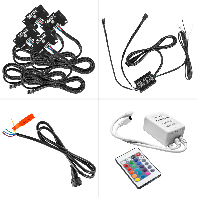 Oracle Jeep Wrangler JL/JT RGB+W Headlight DRL Kit - ColorSHIFT w/ Simple Controller Headlights ORACLE Lighting