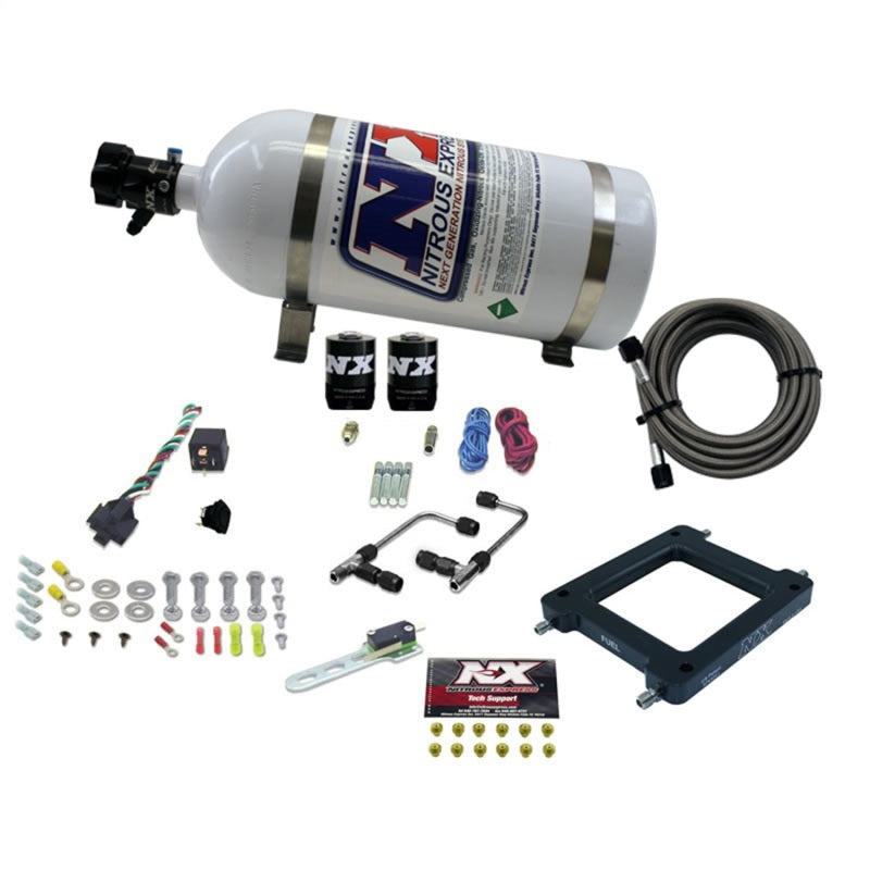 Nitrous Express Dominator Gemini Stage 6 Nitrous Kit (50-300HP) w/10lb Bottle Nitrous Systems Nitrous Express