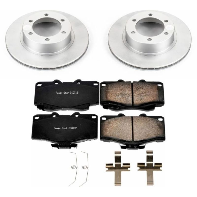 Power Stop 95-02 Toyota 4Runner Front Z17 Evolution Geomet Coated Brake Kit Brake Kits - Performance Blank PowerStop