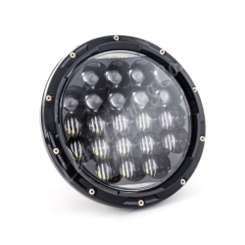 Letric Lighting 7in LED Aggressive Headlight Black Headlights Letric Lighting