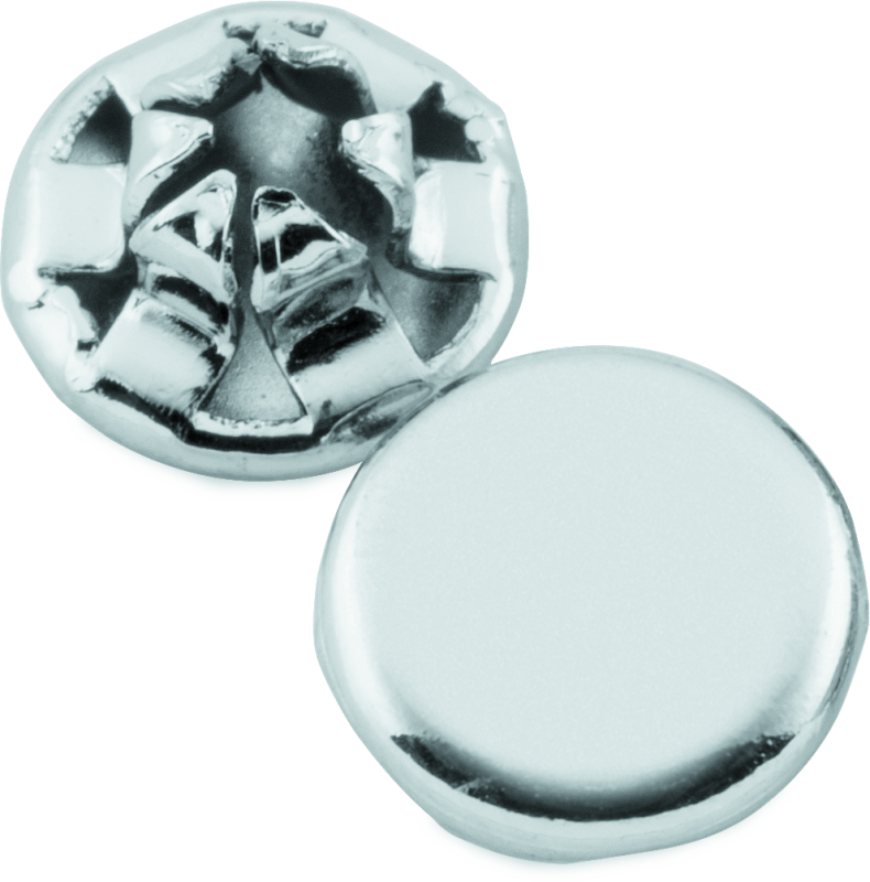 Kuryakyn Custom End Plugs Chrome For 1/4inch Allen Bolts (Set of 10) Handlebars Kuryakyn