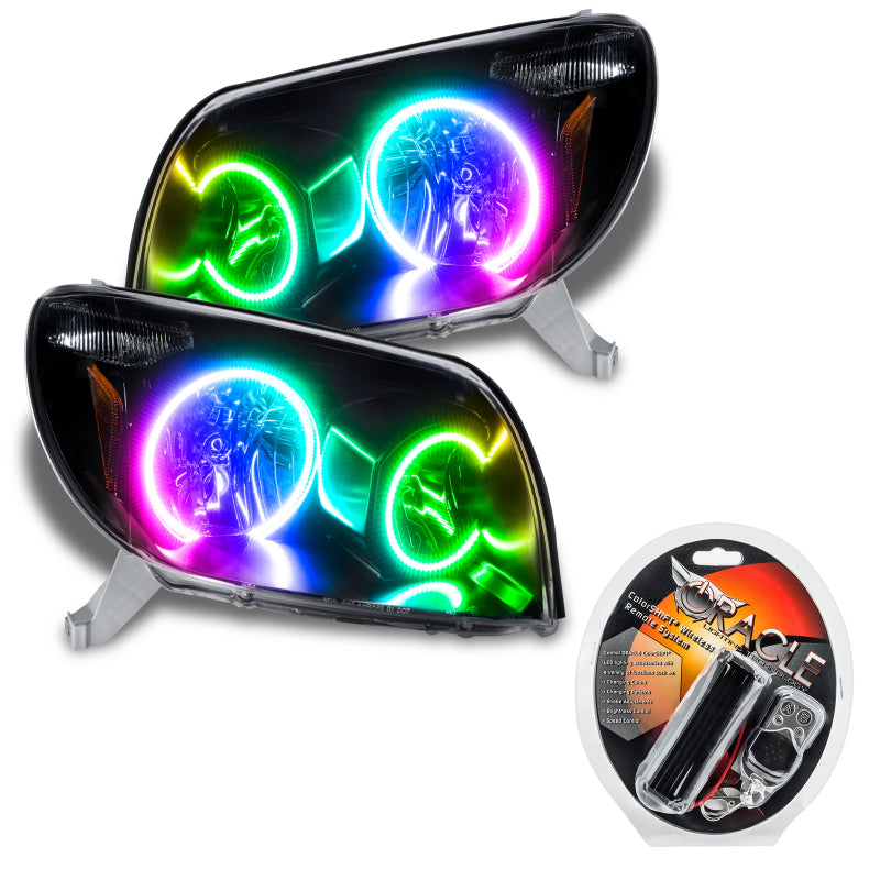 Oracle 03-05 Toyota 4-Runner SMD HL - Black - ColorSHIFT Headlights ORACLE Lighting