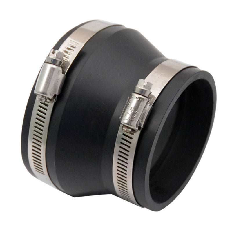 Spectre Coupler/Reducer 4in. to 3in. (PVC) - Black Silicone Couplers & Hoses Spectre
