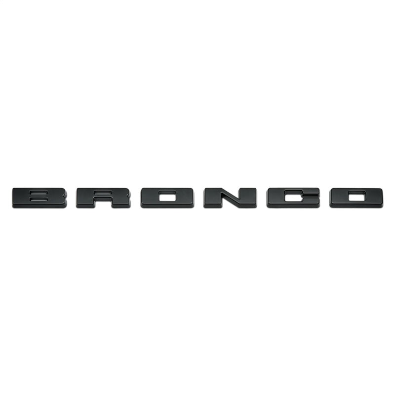 Ford Racing 2021+ Bronco Grille Lettering Overlay Kit - Black Other Body Components Ford Racing