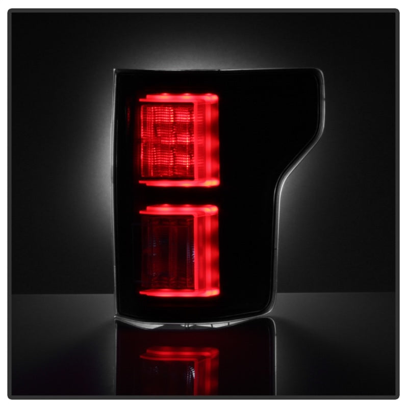 Spyder 18-19 Ford F-150 (w/o Blind Spot Sensor) LED Tail Lights - Black (ALT-YD-FF15018-LED-BK) Tail Lights SPYDER
