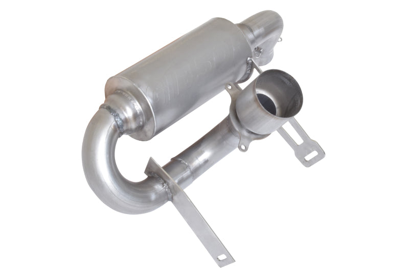 Gibson 17-20 Can-Am Maverick X3 Turbo Base 2.5in Single Exhaust - Stainless Powersports Exhausts Gibson