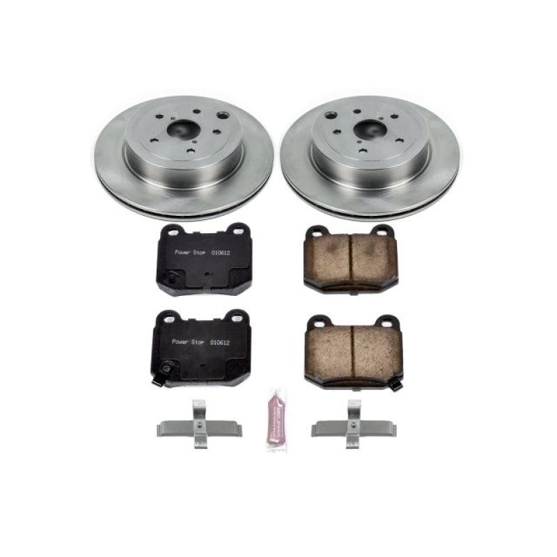 Power Stop 08-14 Subaru Impreza Rear Autospecialty Brake Kit Brake Kits - OE PowerStop