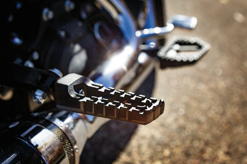 Kuryakyn Riot Pegs Without Adaptor Satin Black Footpegs Kuryakyn