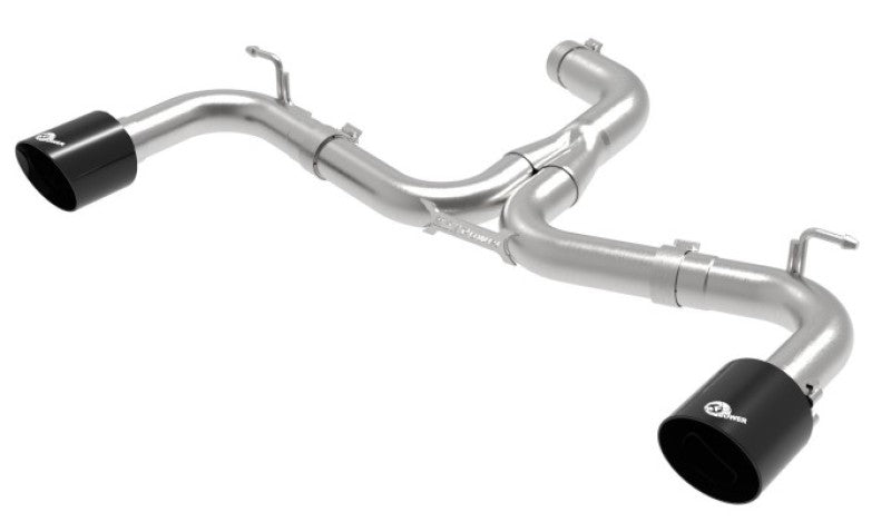 aFe 18-20 VW GTI (MK7.5) 2.0L MACH Force-Xp 3in to 2.5in 304 SS Axle-Back Exhaust System-Black Tips Axle Back aFe