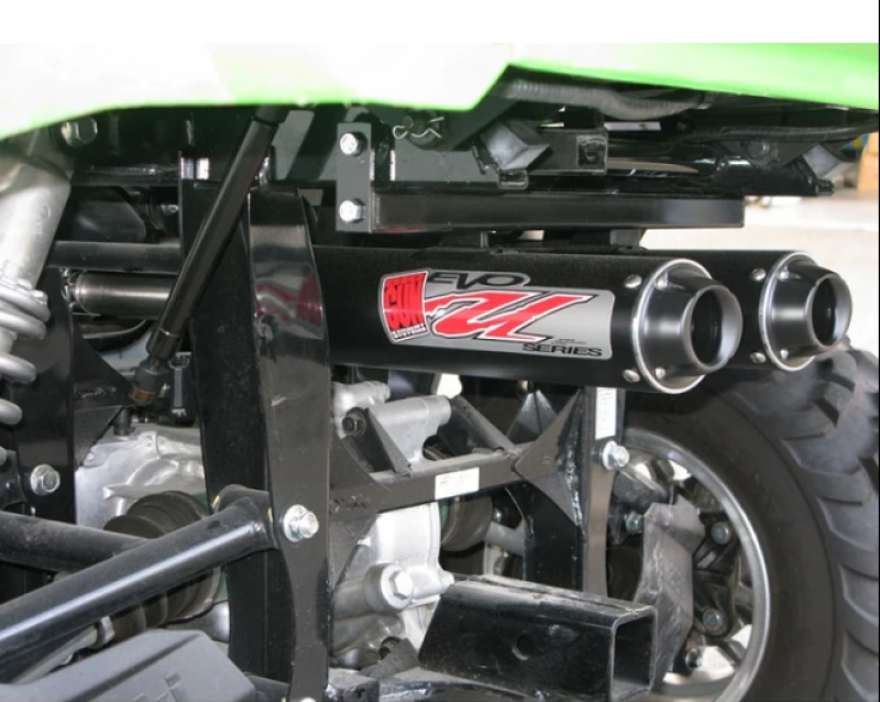 Big Gun 08-13 Kawasaki TERYX 750 EVO U Series Dual Slip On Exhaust Powersports Exhausts Big Gun