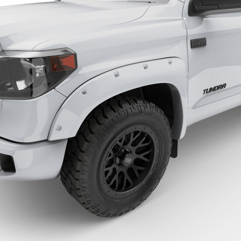 EGR 14+ Toyota Tundra Bolt-On Look Color Match Fender Flares - Set - Color MatchSuper White Fender Flares EGR