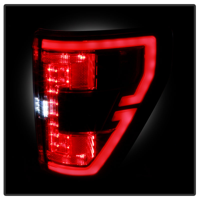 Spyder 21-23 Ford F150 (Factory Halogen) Light Bar LED Tail Lights - Black (ALT-YD-FF15021HAL-BK) Tail Lights SPYDER