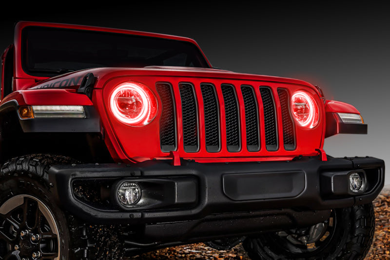 ORACLE Lighting Jeep Wrangler JL/Gladiator JT LED Surface Mount Headlight Halo Kit Fog Lights ORACLE Lighting