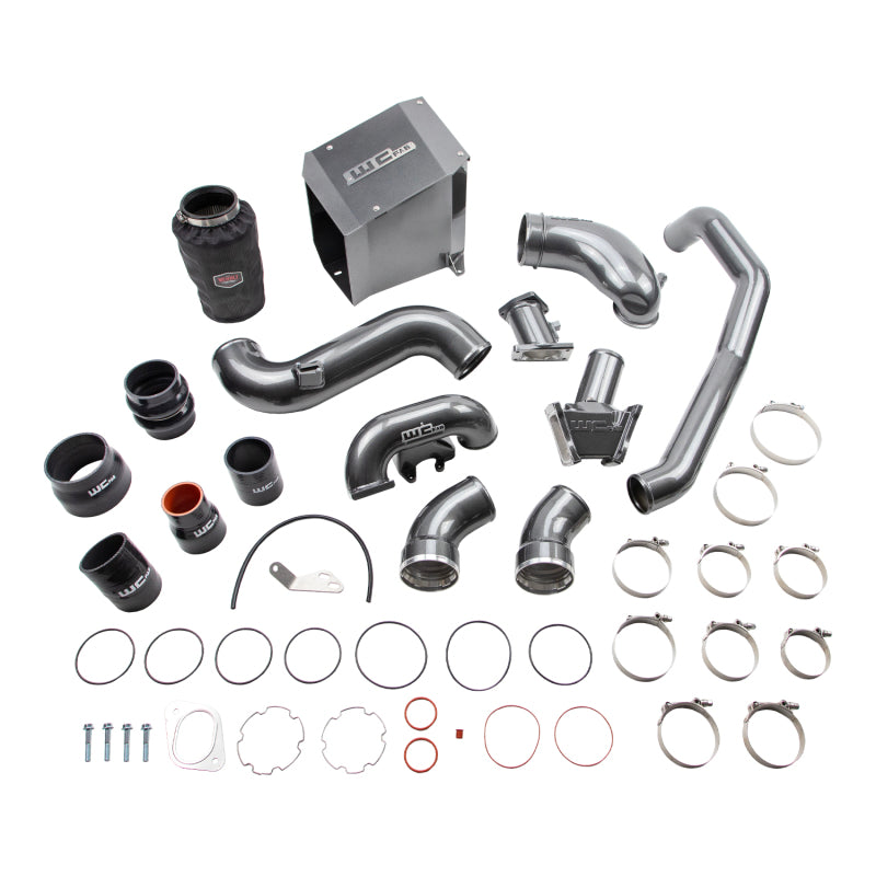 Wehrli 2007.5-2010 Chevrolet Duramax 6.6L LMM Stage 2 High Flow Intake Bundle Kit - Gloss Black Cold Air Intakes Wehrli