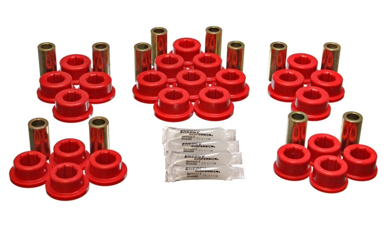 Energy Suspension 87-92 Toyota Supra Red Rear Control Arm Bushing Set Bushing Kits Energy Suspension