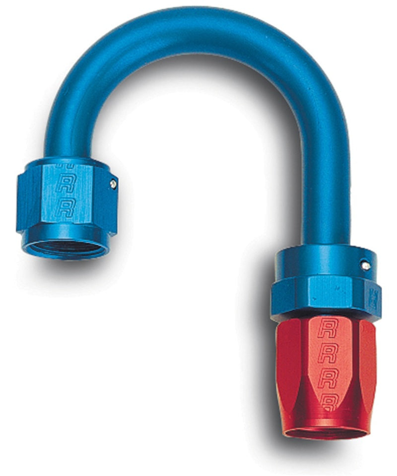 Russell Performance -8 AN Red/Blue 180 Degree Full Flow Swivel Hose End (With 1-1/4in Radius) Fittings Russell