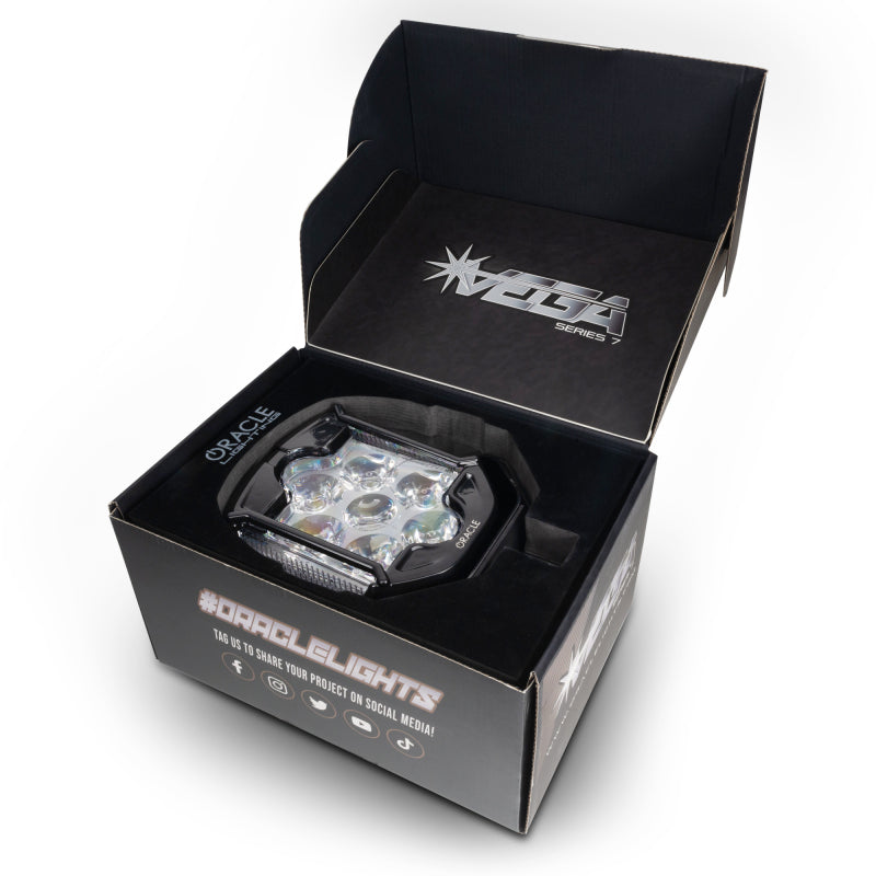 Oracle Lighting VEGA Series 7 LED Auxiliary Light Pod - 6000K Light Bars & Cubes ORACLE Lighting