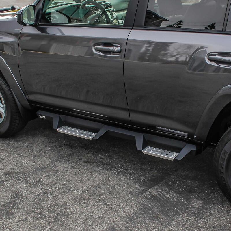 Westin 10-17 Toyota 4Runner Trail Edition (Excl. Ltd) HDX Stainless Drop Nerf Step Bars - Tex. Blk Nerf Bars Westin