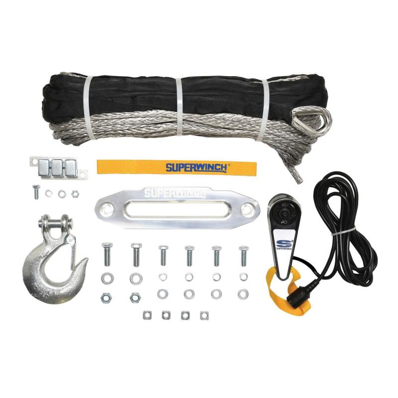 Superwinch 9500 LBS 12V DC 3/8in x 80ft Synthetic Rope Tiger Shark 9500 Winch Winches Superwinch