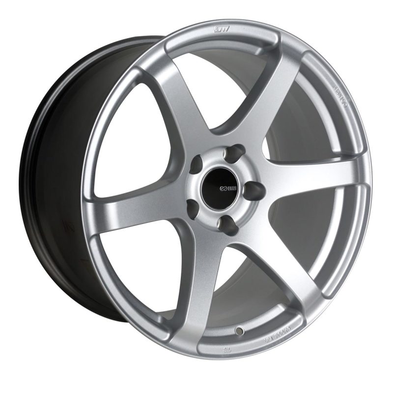 Enkei T6S 18x8 42mm Offset 5x120 Bolt Pattern 72.6 Bore Matte Silver Wheel Wheels - Cast Enkei
