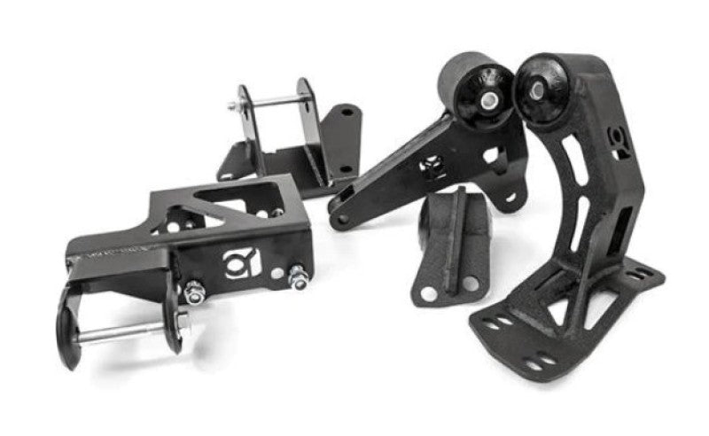 Innovative 94-01 Integra K-Series Black Steel Mounts 95A Bushings (Not K24 Trans) Engine Mounts Innovative Mounts